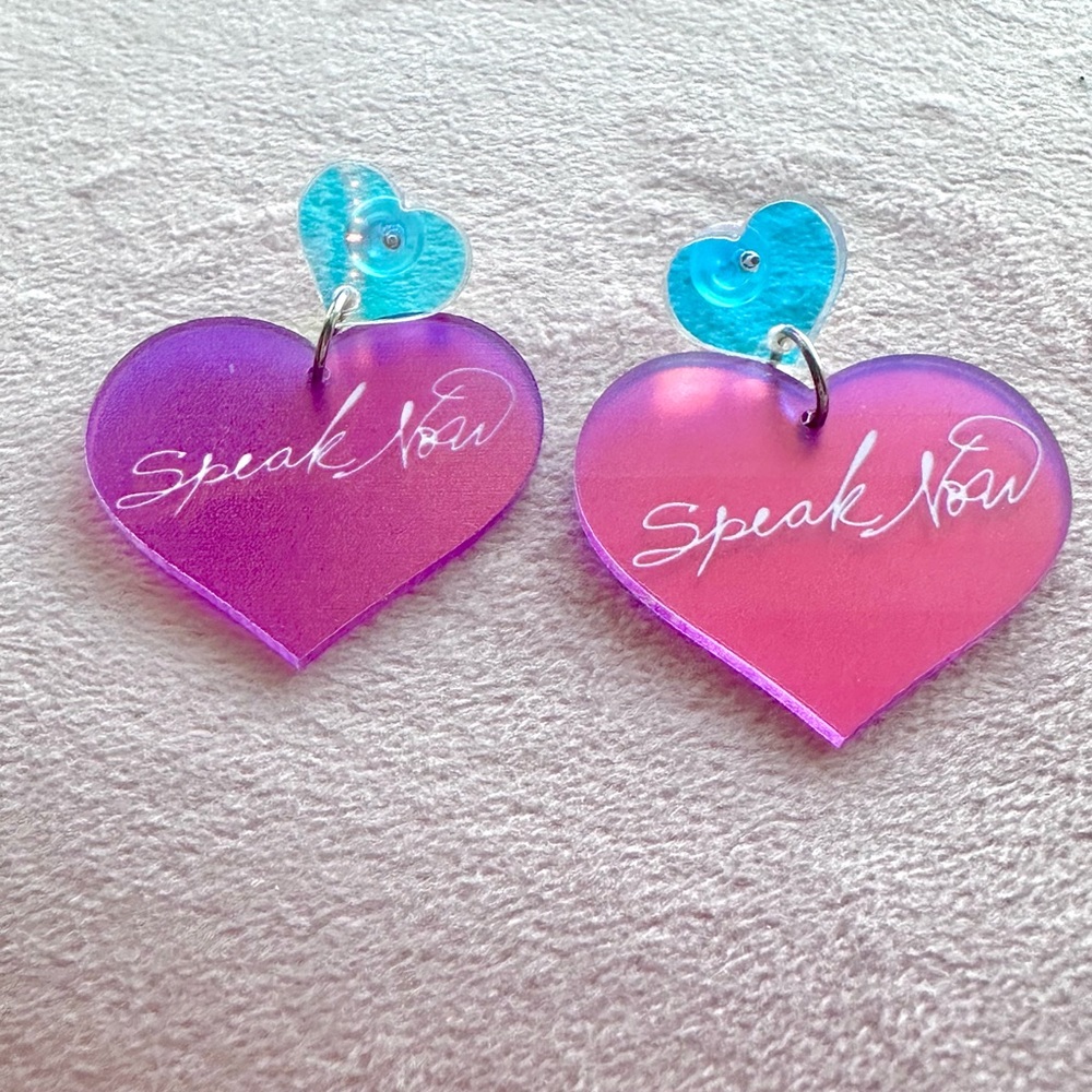 Taylor swift Speak Now eras tour earrings